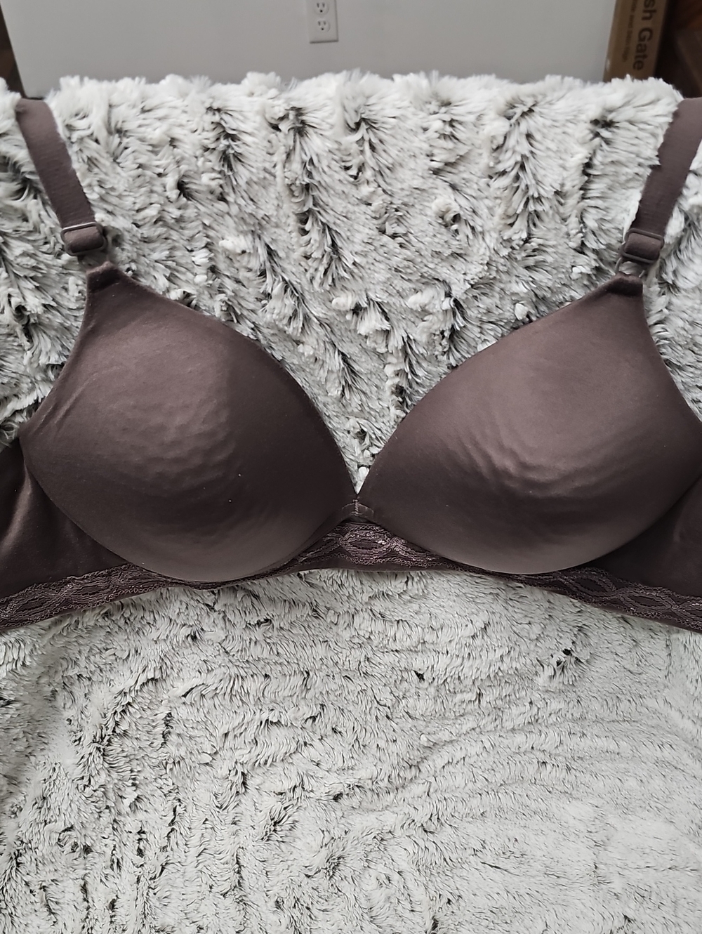 Warner's Smooth Molded Bra in Chocolate